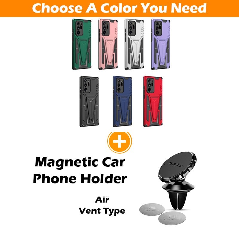 Nouvelle coque de téléphone magnétique blindée extraordinaire pour Samsung Note20 Ultra