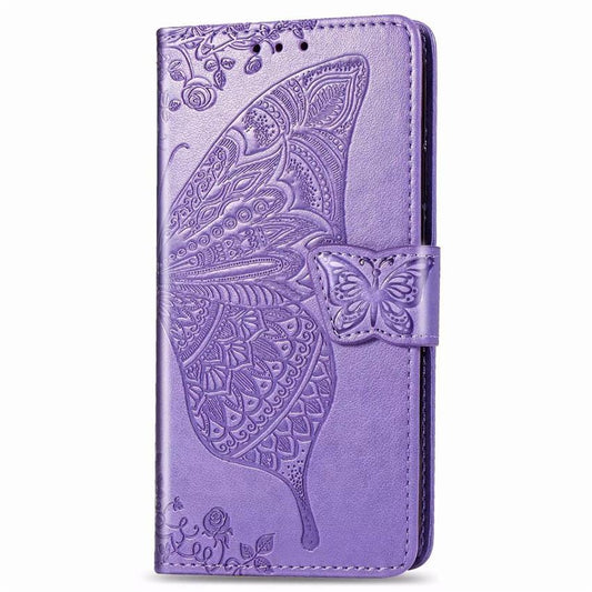 Étui portefeuille en cuir gaufré de luxe avec motif papillon pour Samsung Galaxy S20 Ultra
