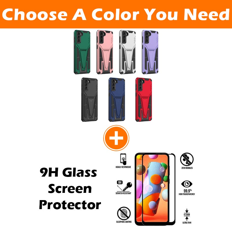 Neue Außergewöhnliche Armor Bracket Magnetische Handyhülle für Samsung S21 Plus 5G