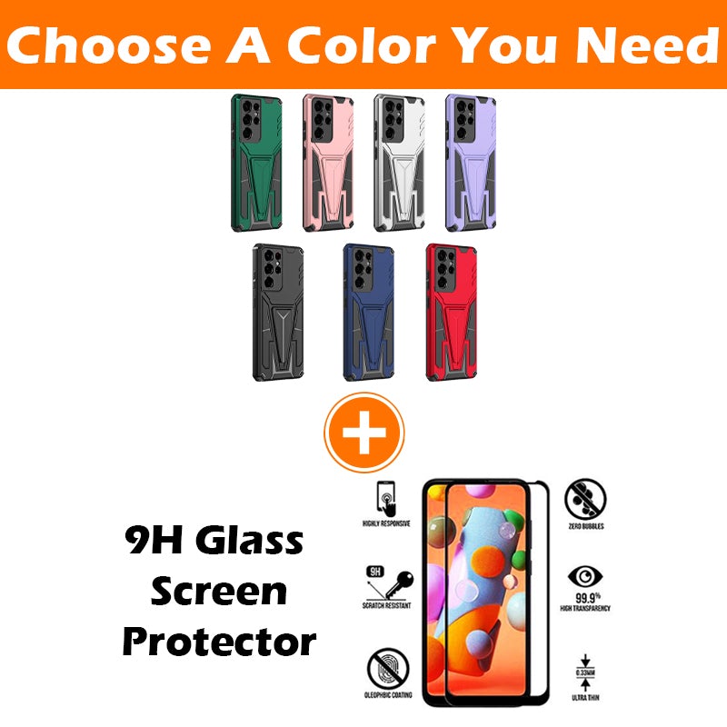 New Extraordinary Armor Bracket Magnetic Phone Case For Samsung S21 Ultra 5G