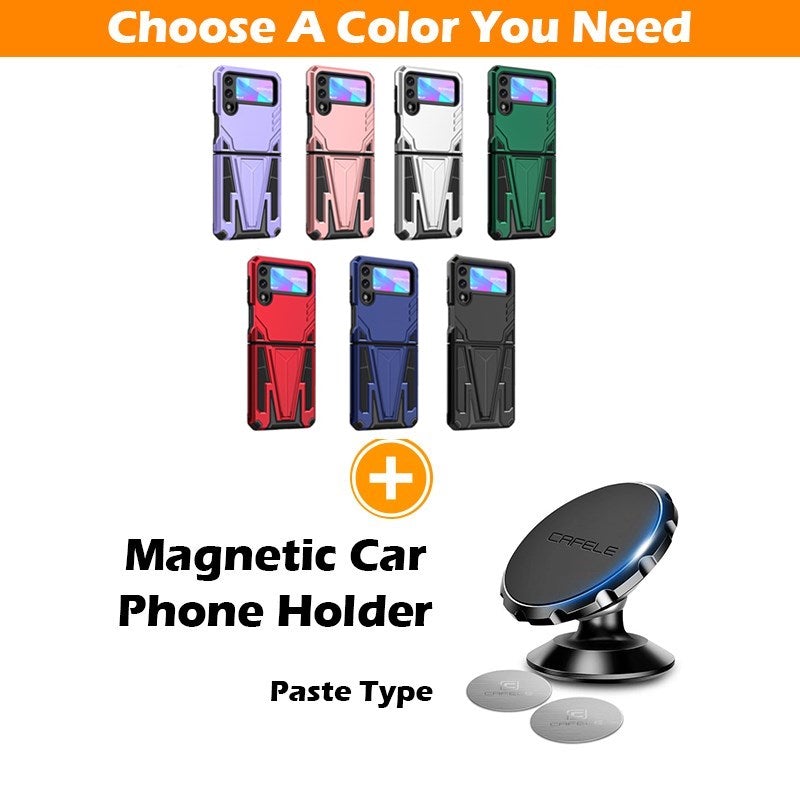 New Extraordinary Armor Bracket Magnetic Phone Case For Samsung Galaxy Z Flip3 5G